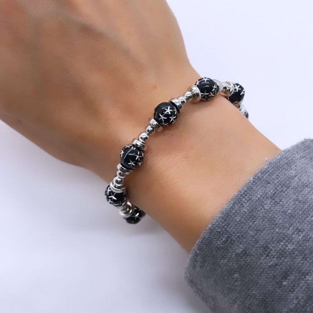 NWT Wool + Pepper Co. B&S Beaded Bracelet